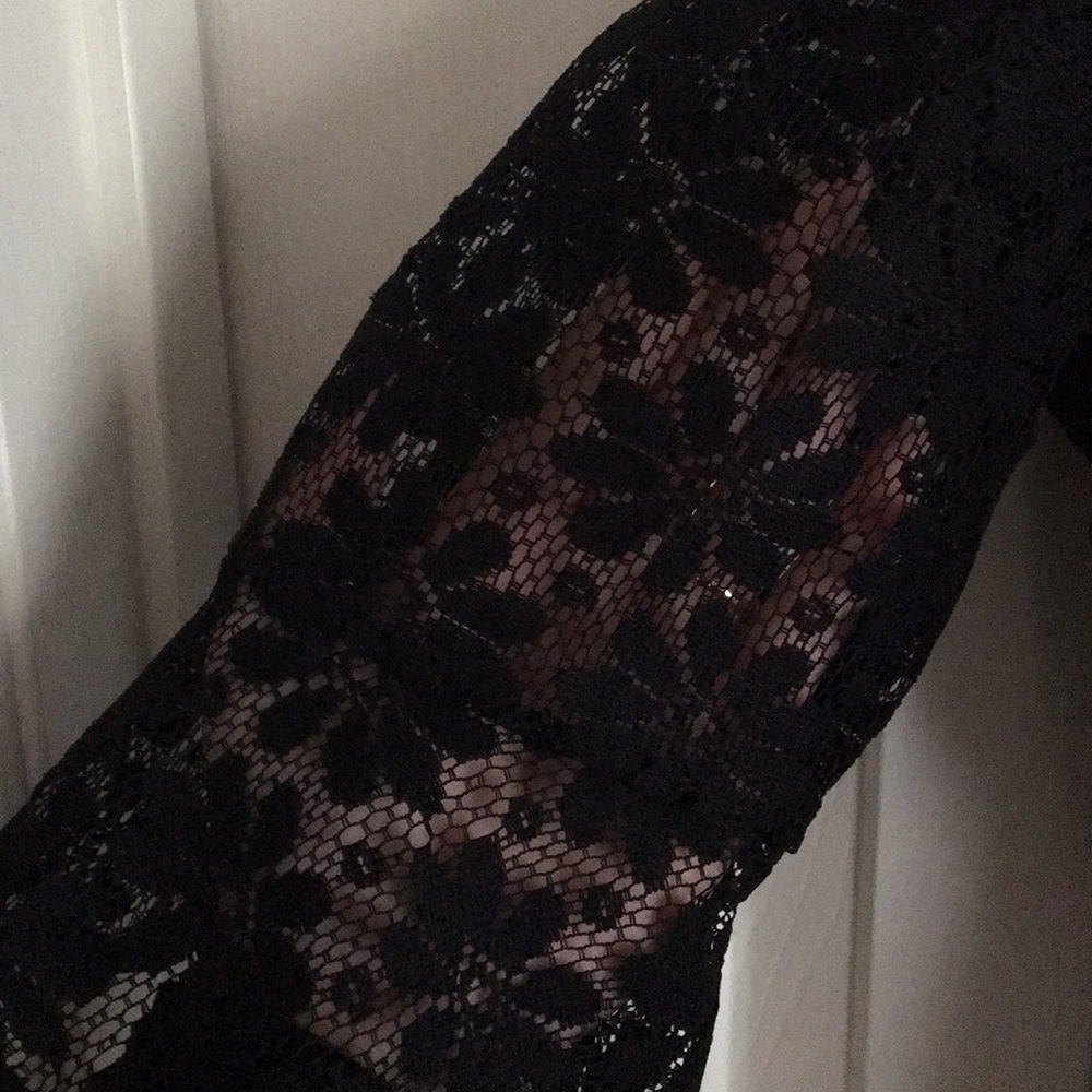 Black, Lace off the shoulder dress - Picture 2 of 2